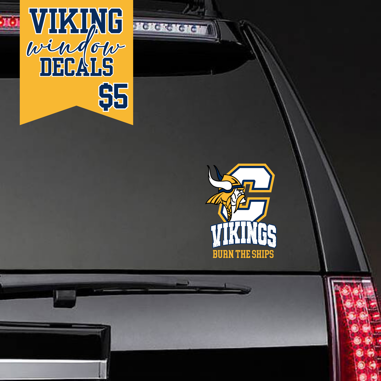 Burn the Ships Vikings Decal