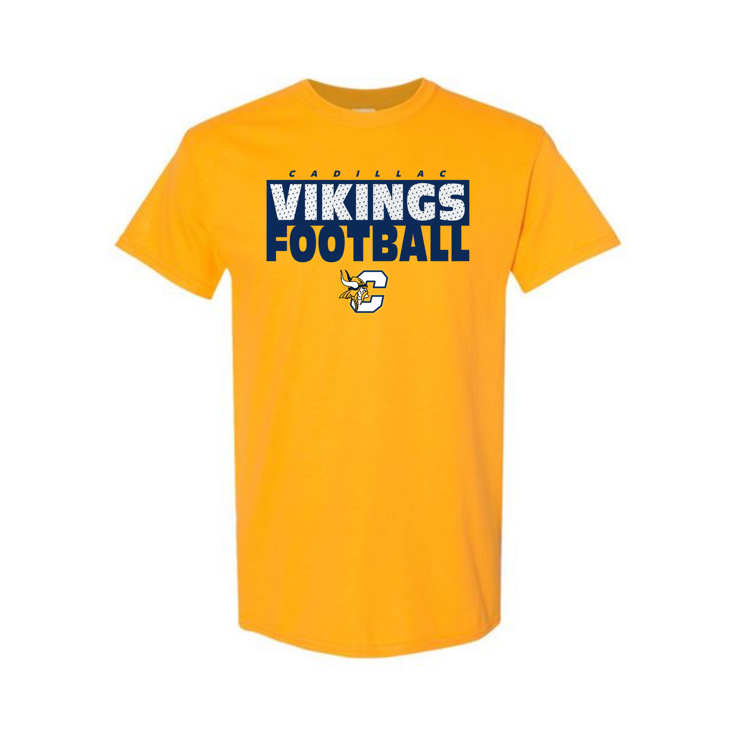 Cadillac Vikings Football UNISEX T-Shirt - GOLD