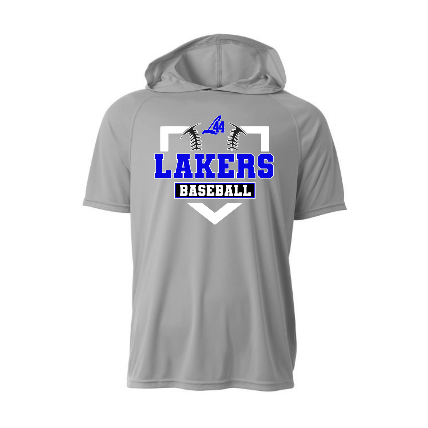 Hooded DRI-FIT Latitude 44 Lakers Baseball T-Shirt (Cooling Performance T-Shirt)