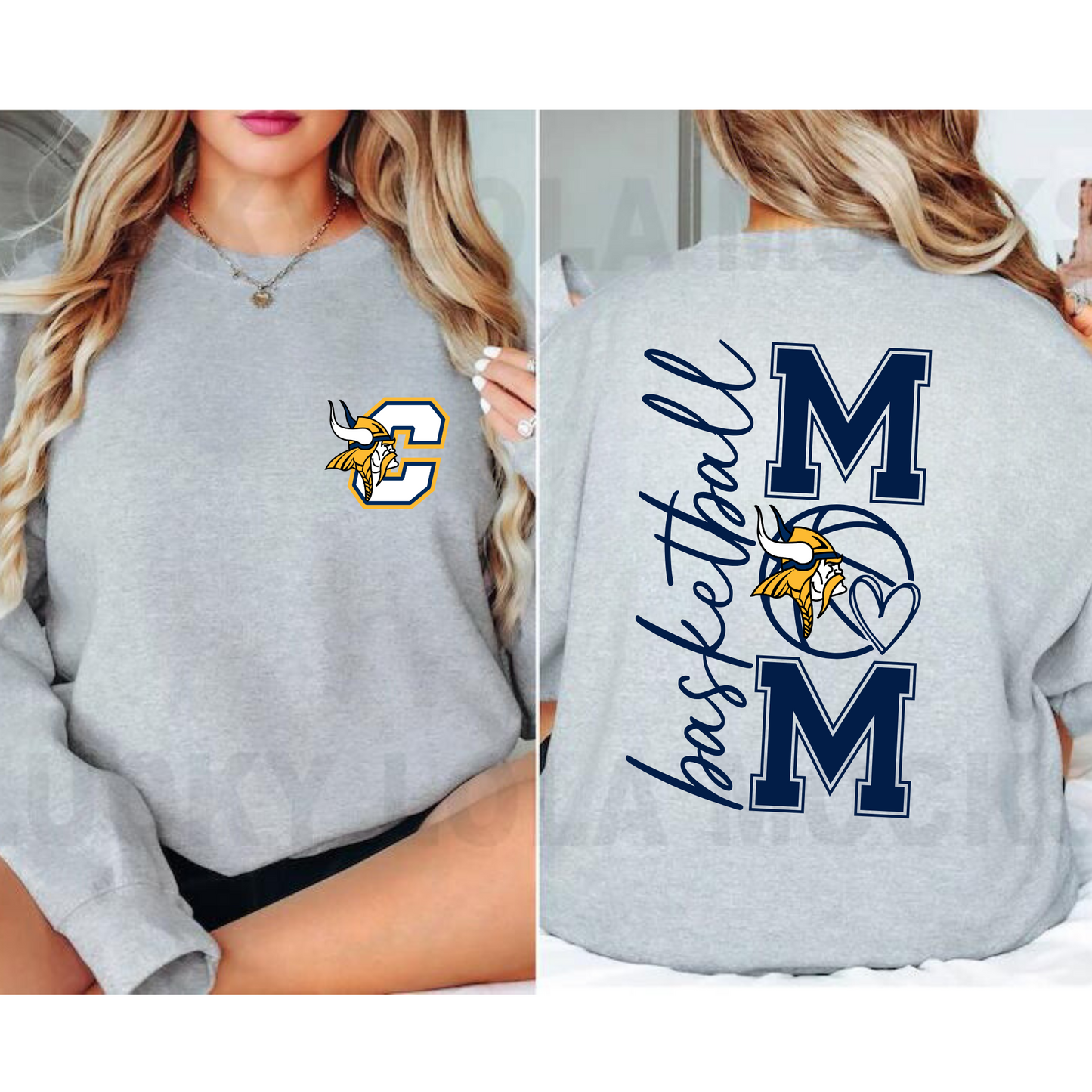 Basketball Mom ADULT Crewneck Sweatshirt