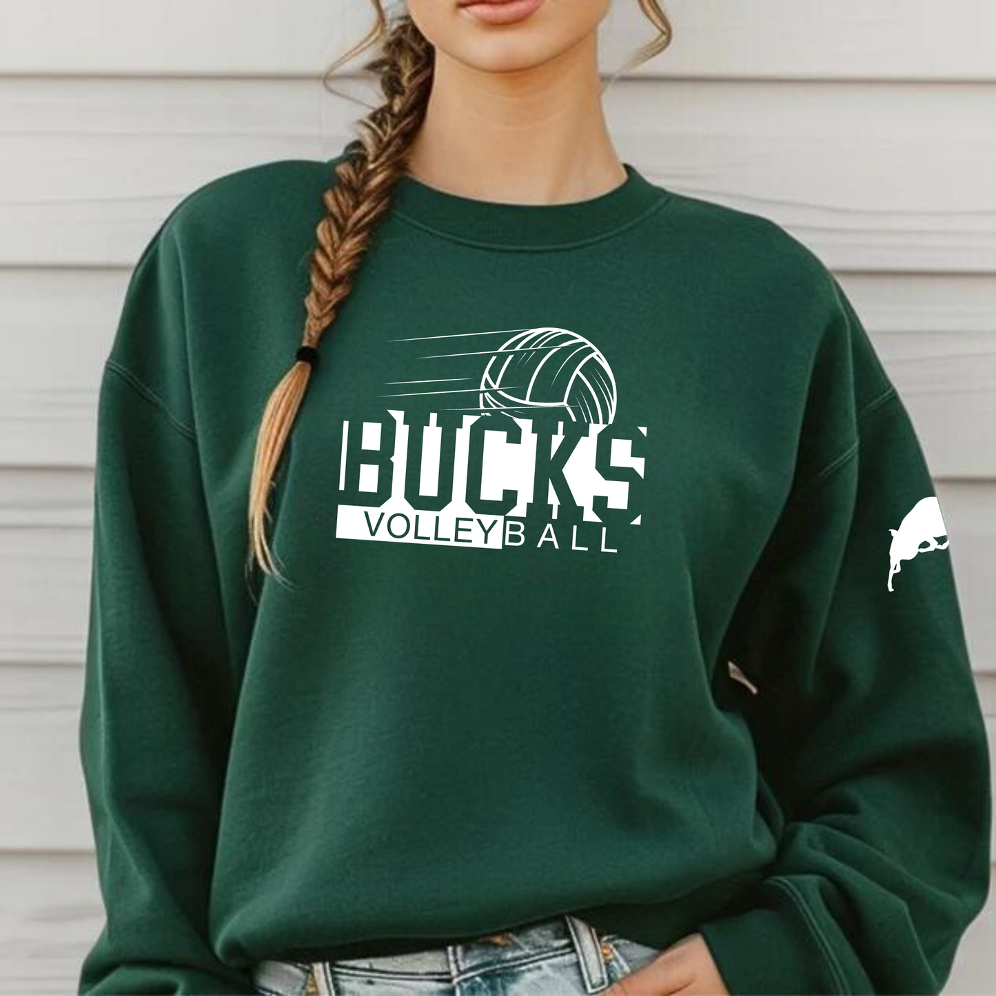 Bucks Volleyball Adult Crewneck Sweatshirt