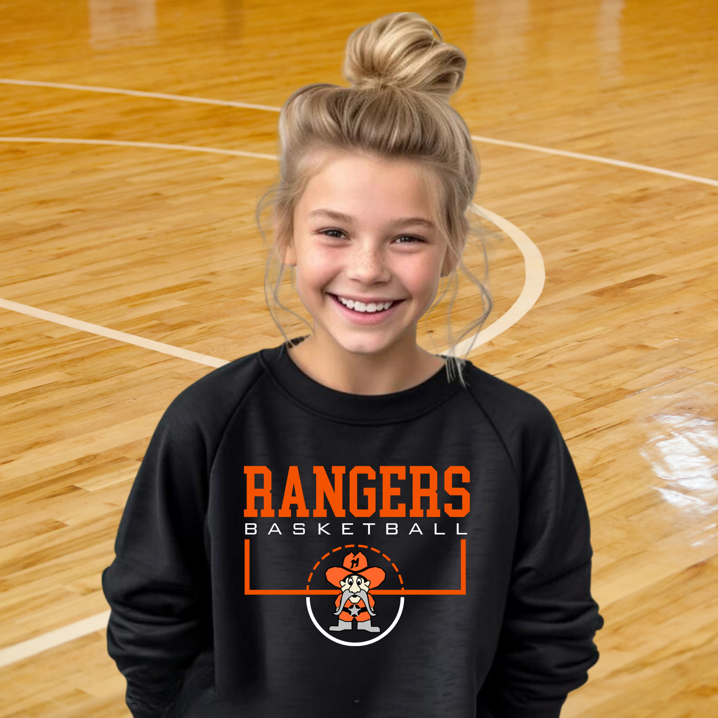 Manton Rangers Basketball YOUTH Crewneck Sweatshirt