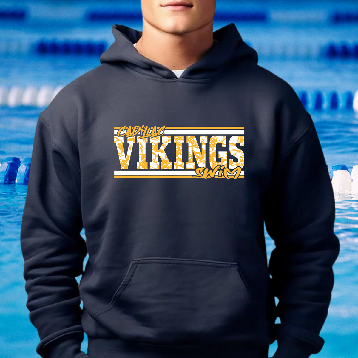 Cadillac Vikings Swim UNISEX Hoodie