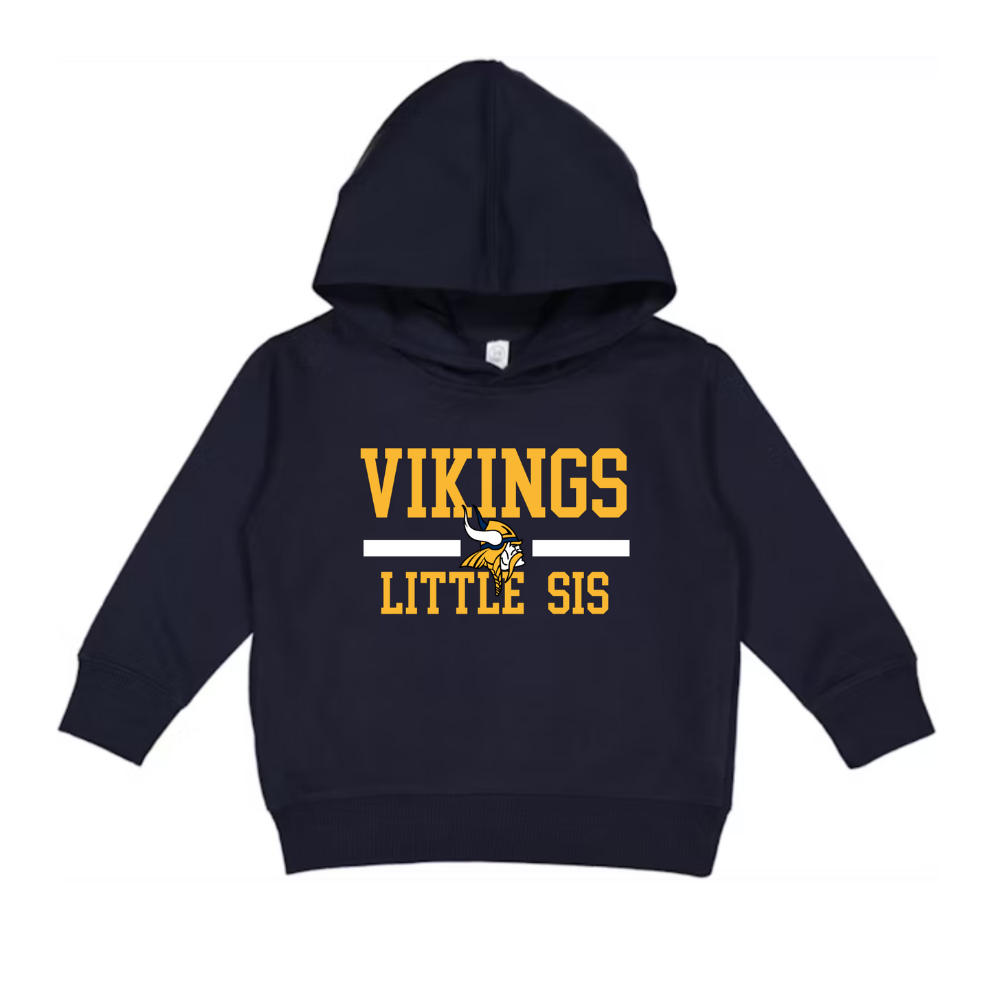 Vikings Little Sis Basketball TODDLER Hoodie