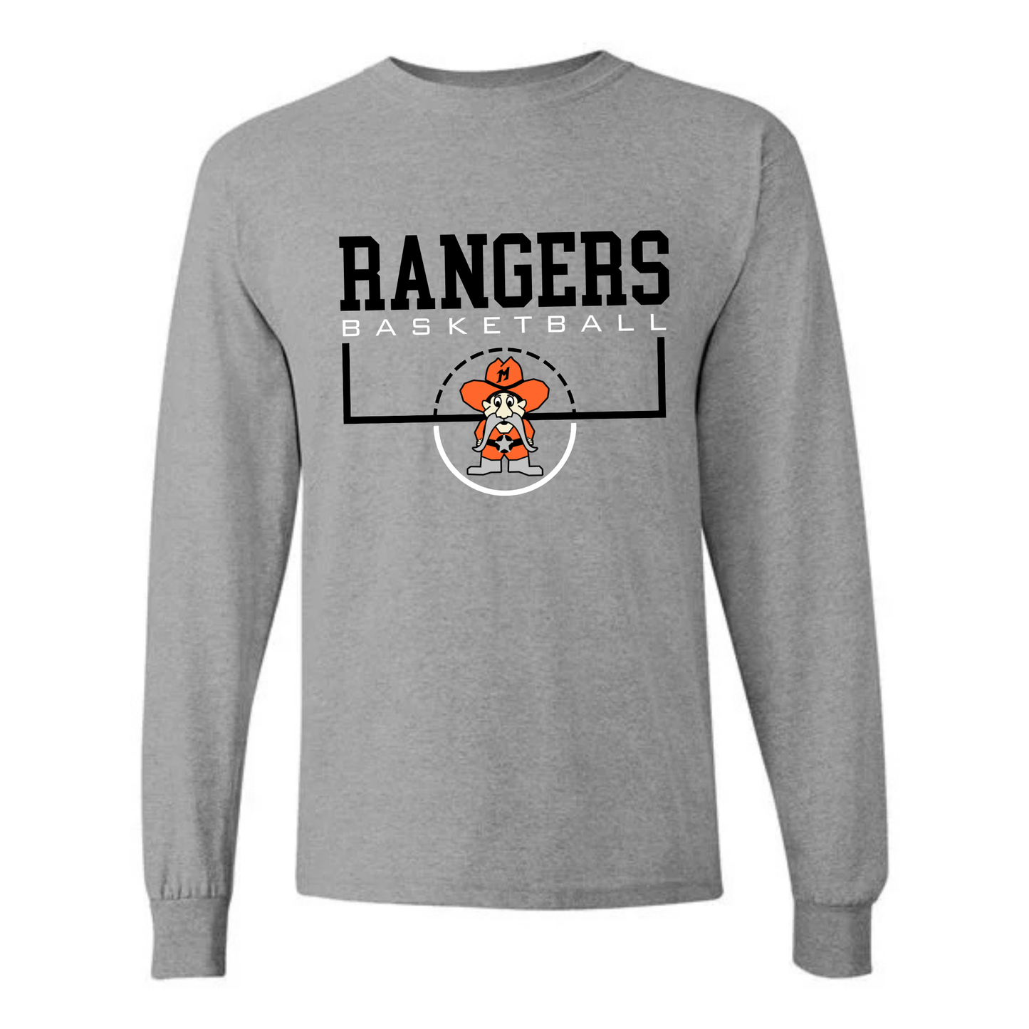 Manton Rangers Basketball UNISEX Long-Sleeve T-Shirt