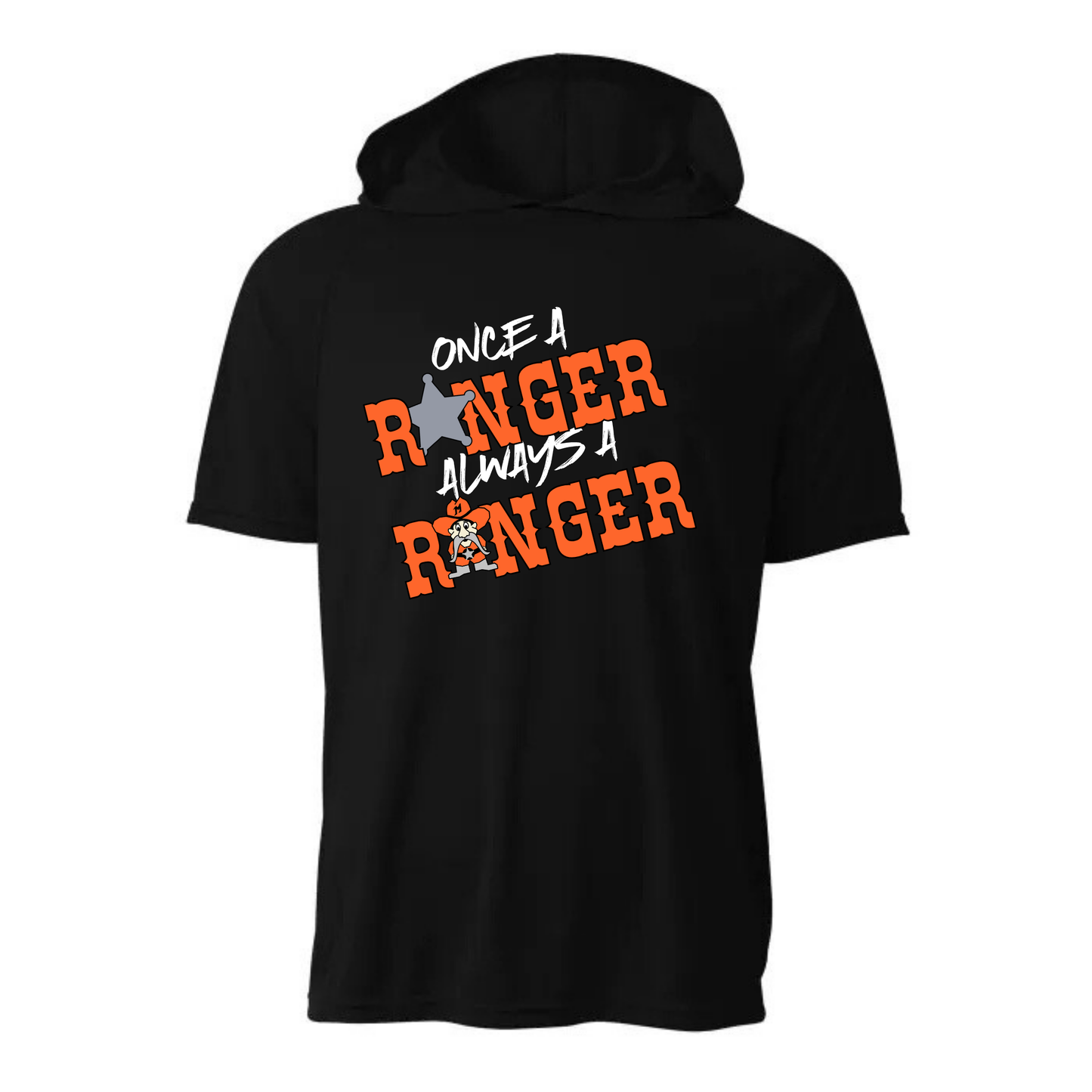Manton Once A Ranger Always A Ranger DRI-FIT Cooling Performance Hooded T-Shirt