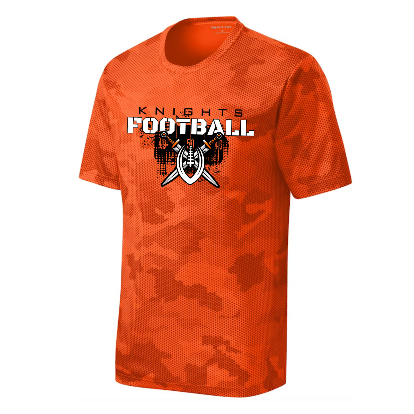 Knights Junior Football DRI-FIT Cooling Performance T-Shirt - Camo Hex Orange