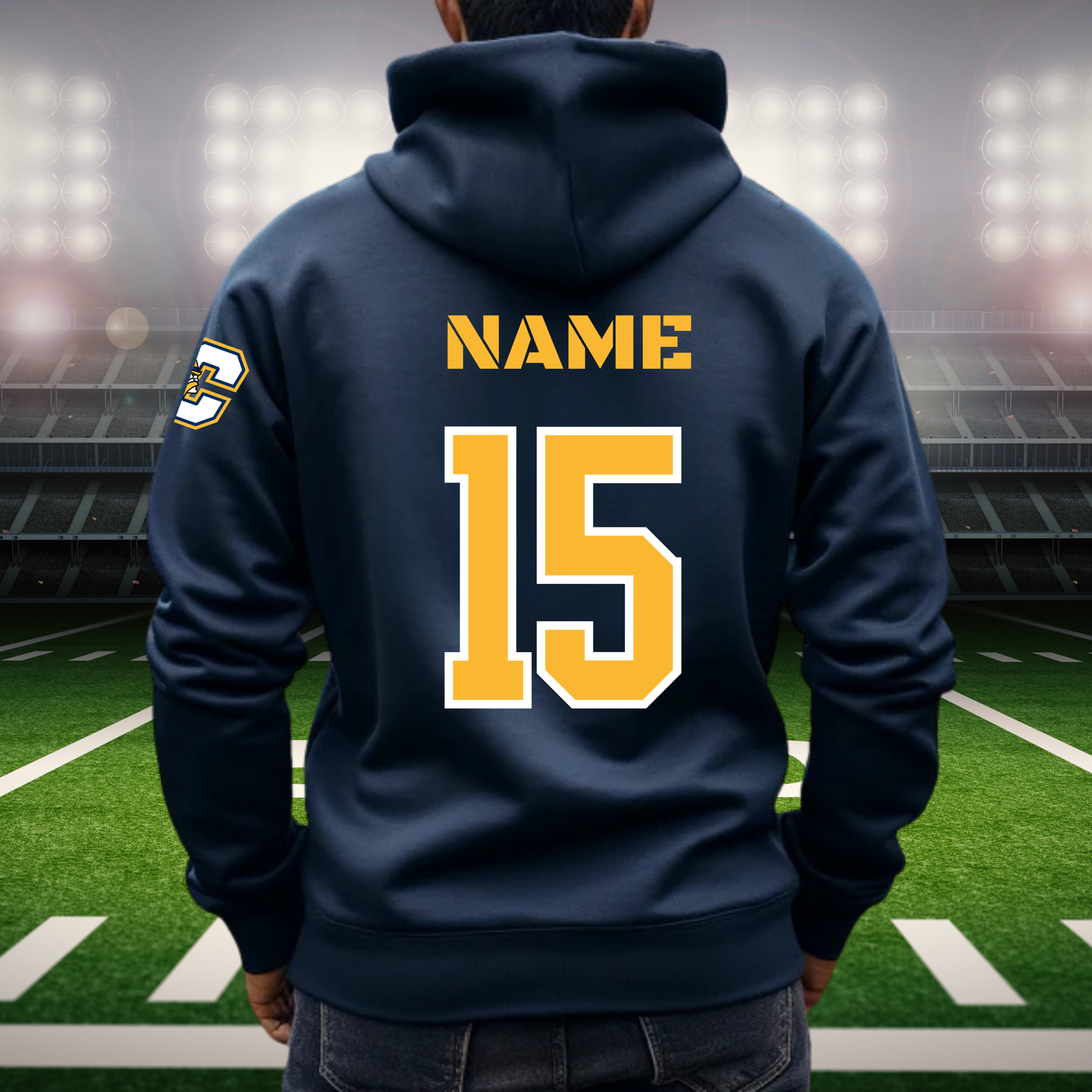 Cadillac Vikings Football Game Day Jersey ADULT Hoodie