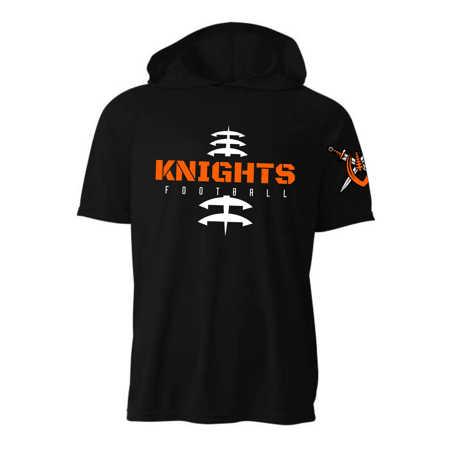 Knights Junior Football DRI-FIT Cooling Performance Hooded T-Shirt