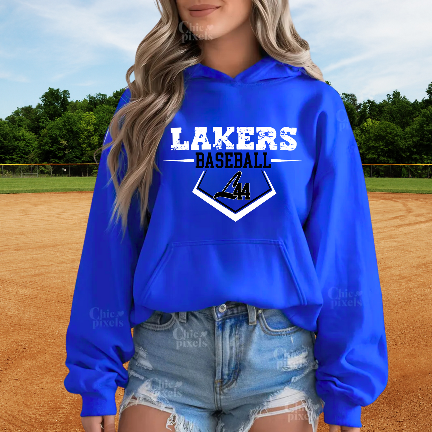 Latitude 44 Lakers Baseball ADULT Hoodie