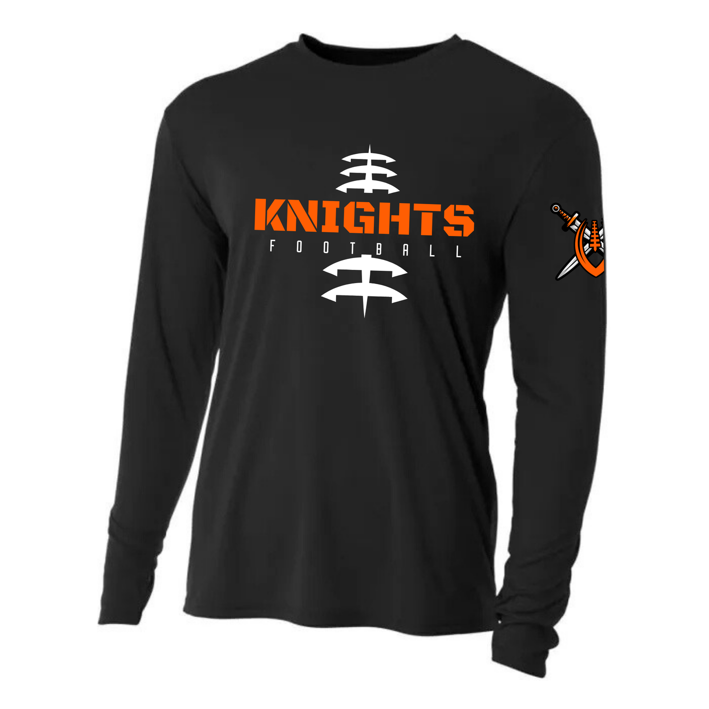 Knights Junior Football DRI-FIT Cooling Performance Long-Sleeve T-Shirt