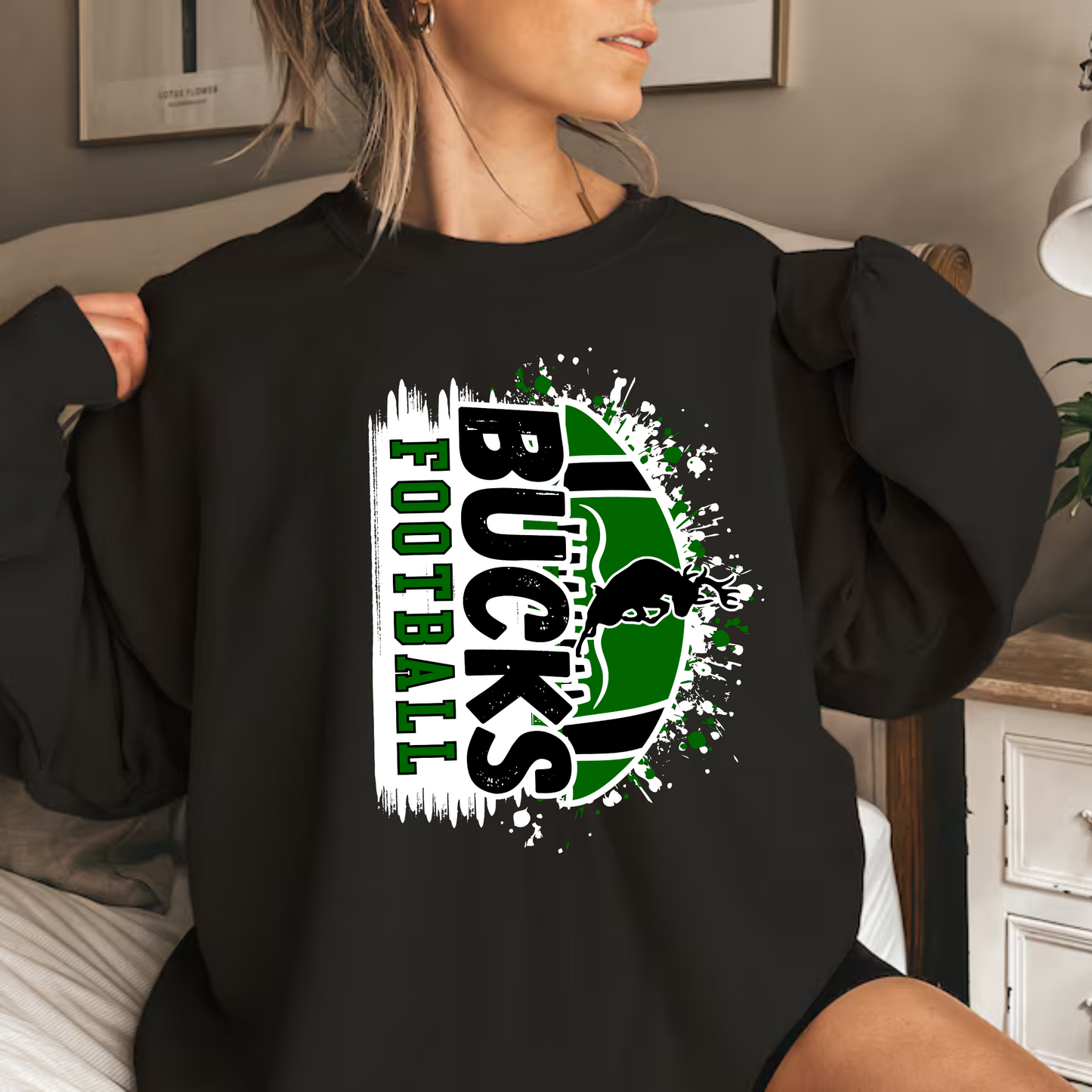 Bucks Football Adult Crewneck Sweatshirt