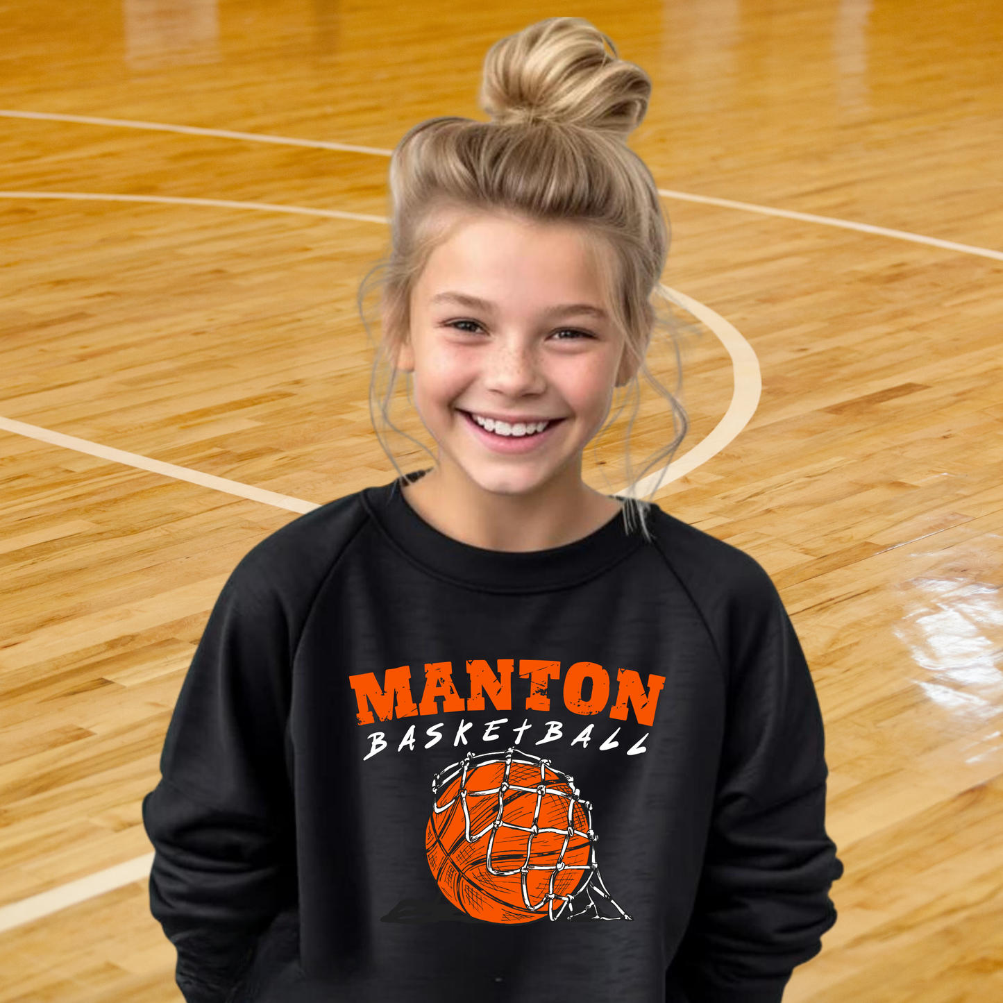 Manton Rangers Basketball YOUTH Crewneck Sweatshirt