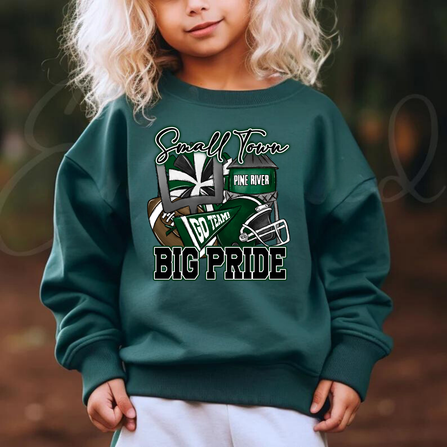 Pine River Small Town Big Pride YOUTH Crewneck Sweatshirt