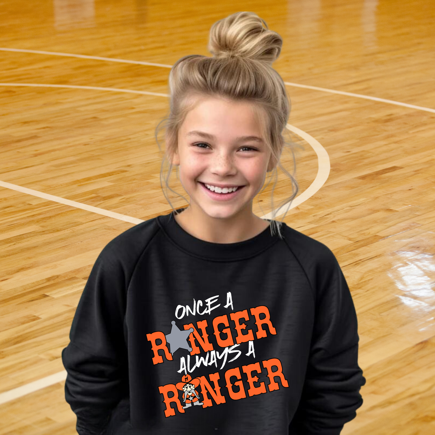 Manton Once A Ranger Always A Ranger YOUTH Crewneck Sweatshirt