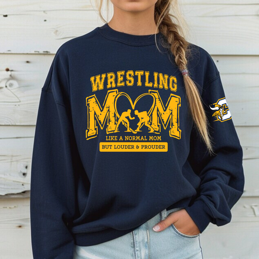 Wrestling Mom ADULT Crewneck Sweatshirt