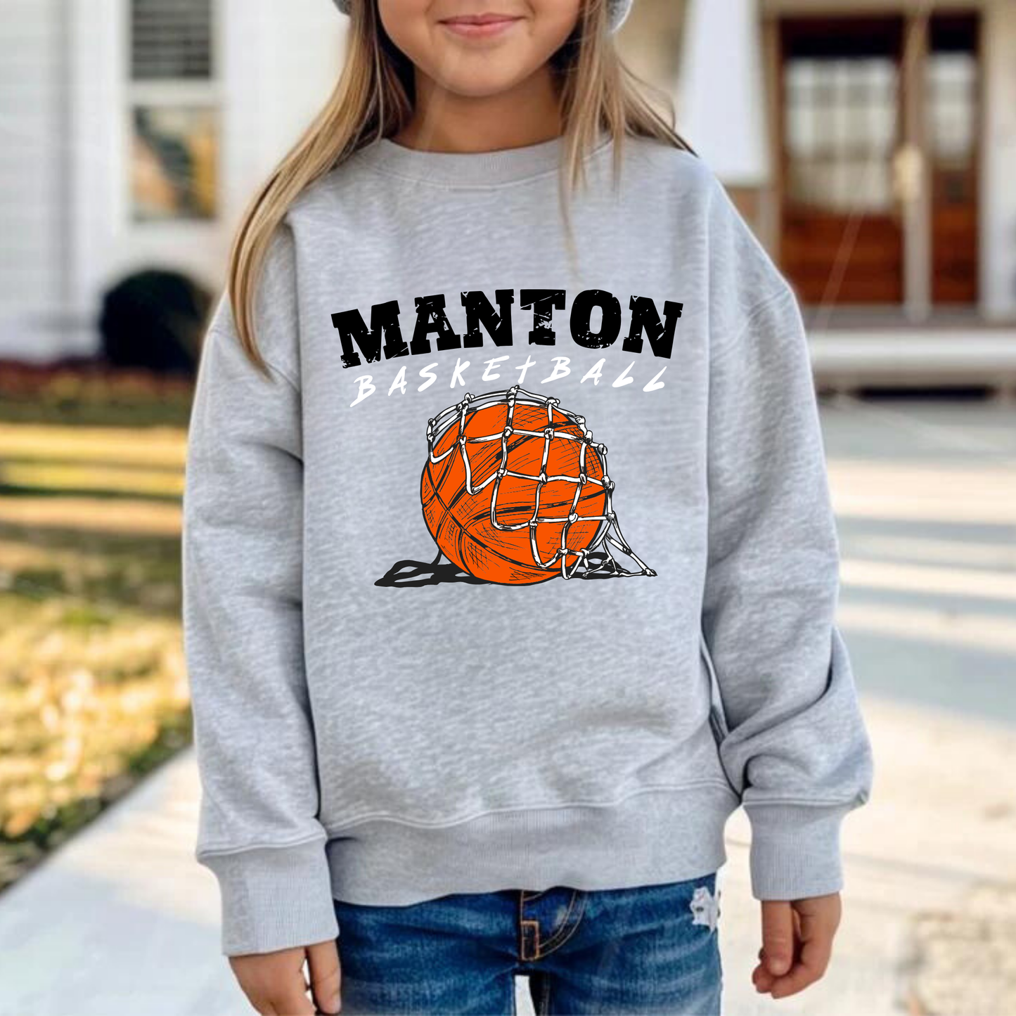 Manton Rangers Basketball YOUTH Crewneck Sweatshirt