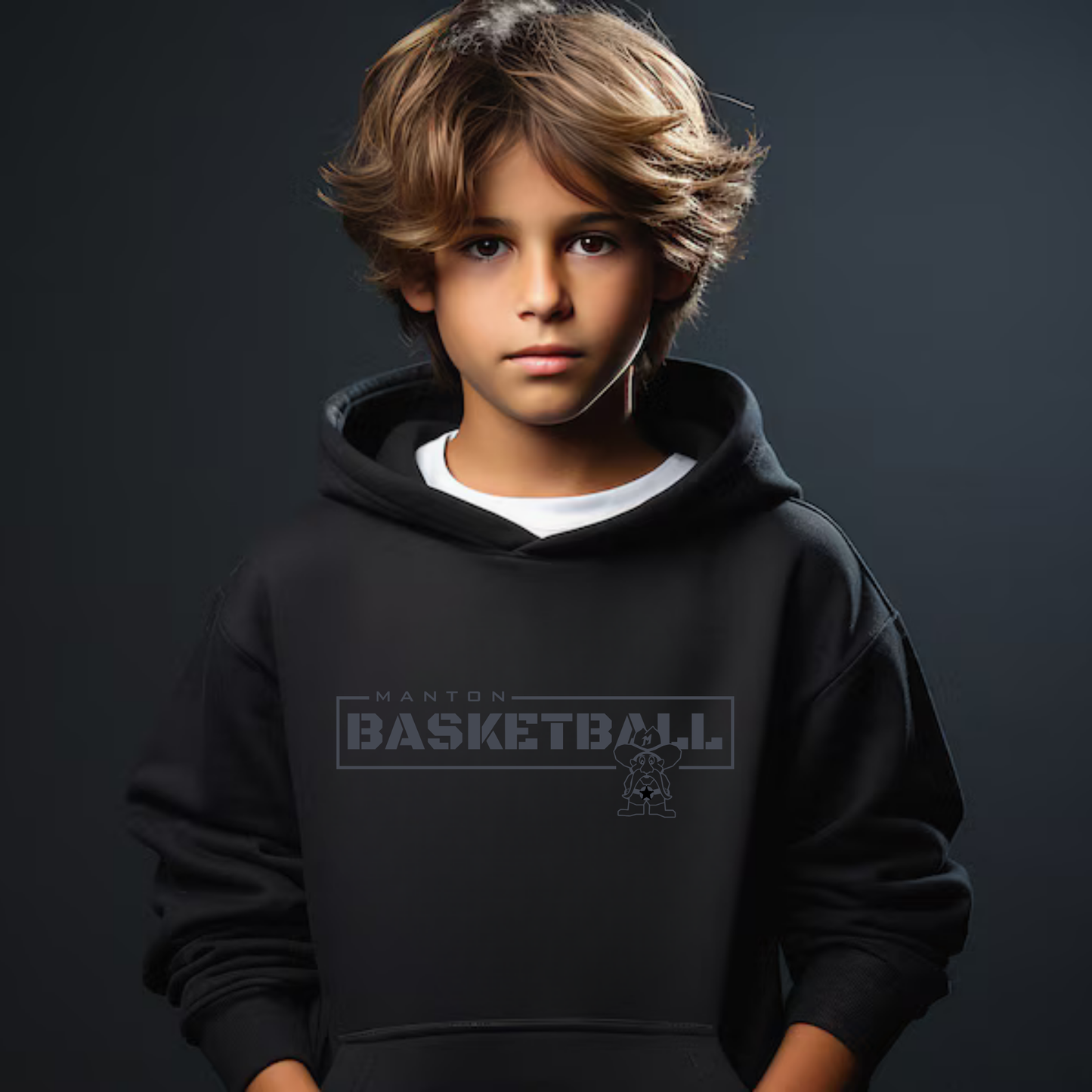 BLACKOUT Manton Rangers Basketball Unisex YOUTH Hoodie