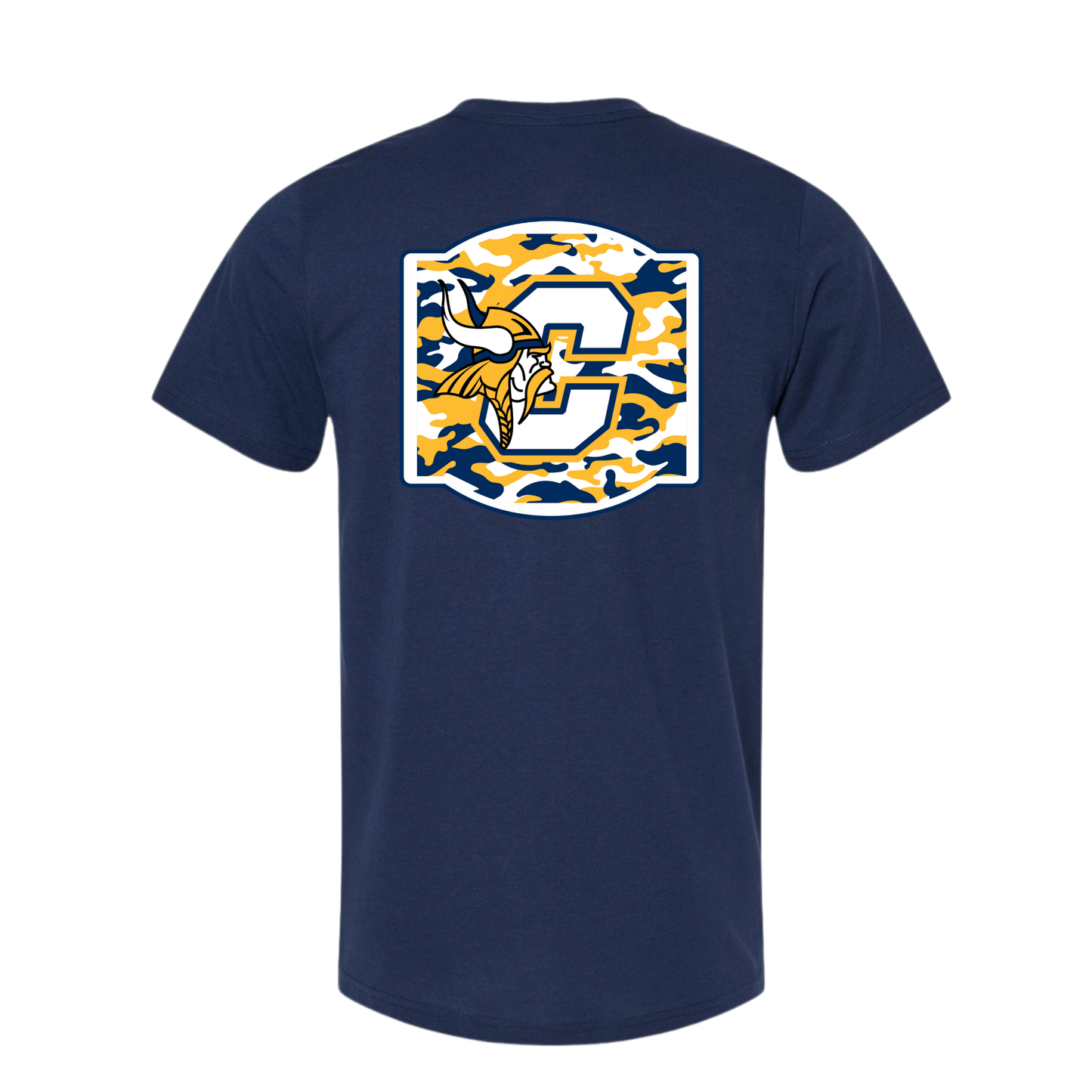 Cadillac Vikings Camo Adult T-Shirt