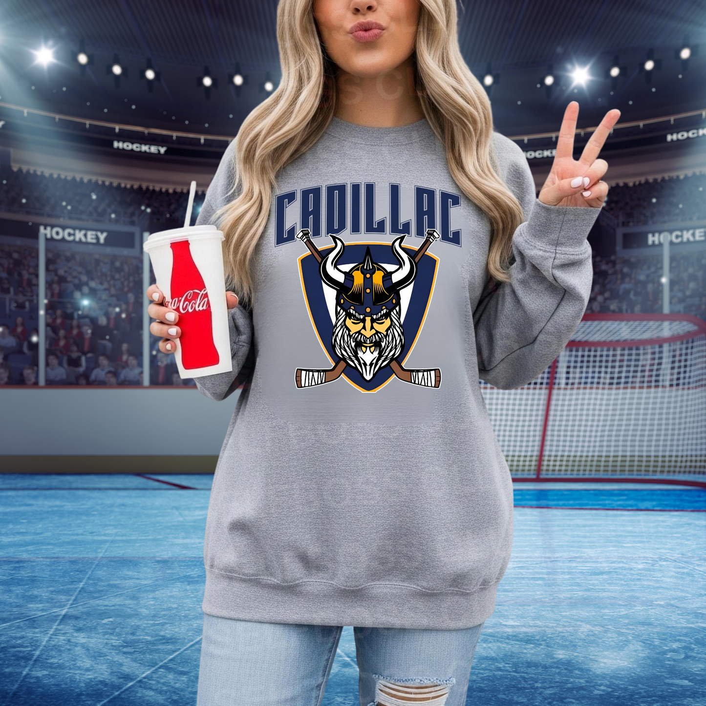 CAHA Hockey ADULT Unisex Crewneck Sweatshirt