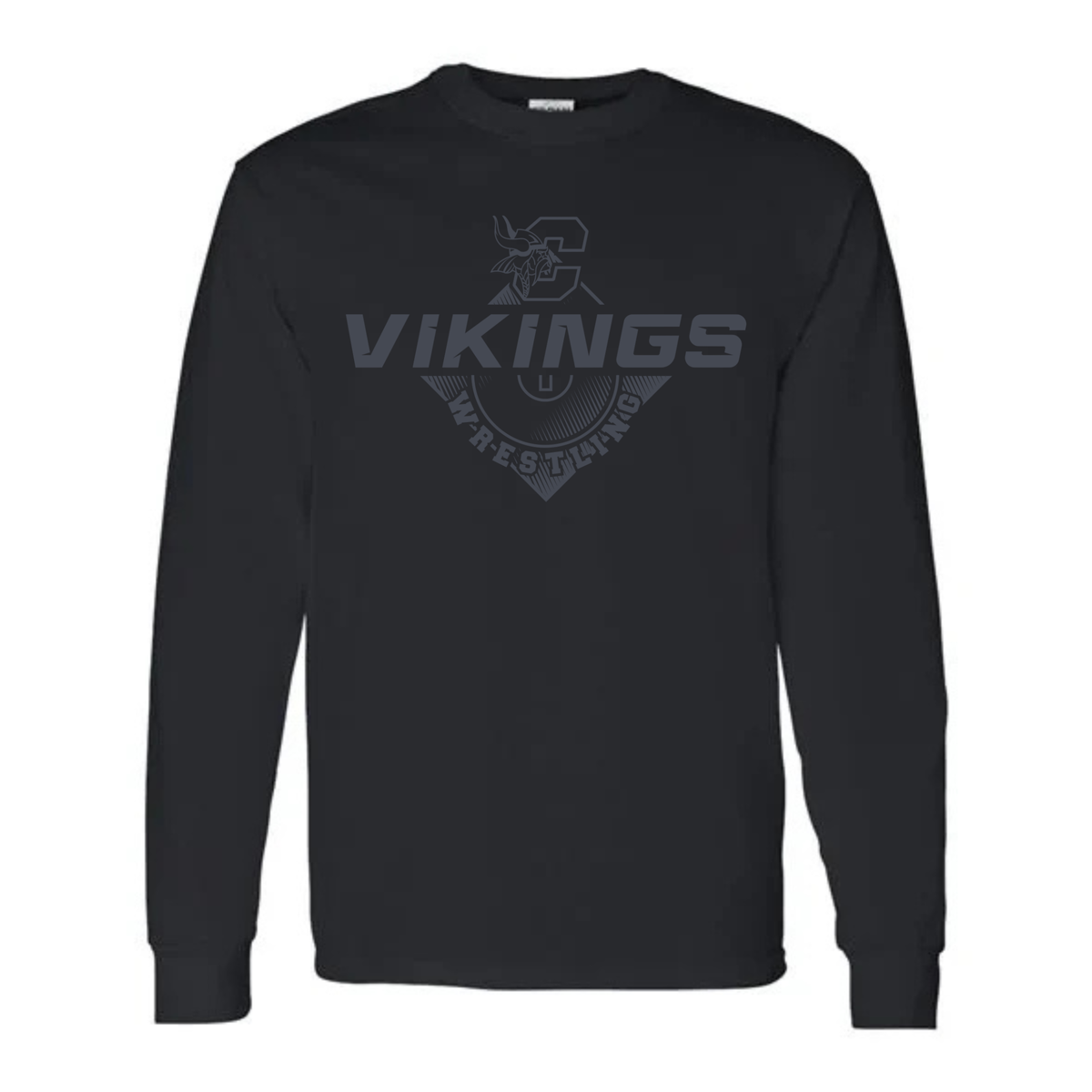 BLACKOUT Cadillac Vikings Wrestling UNISEX Long-Sleeve T-Shirt
