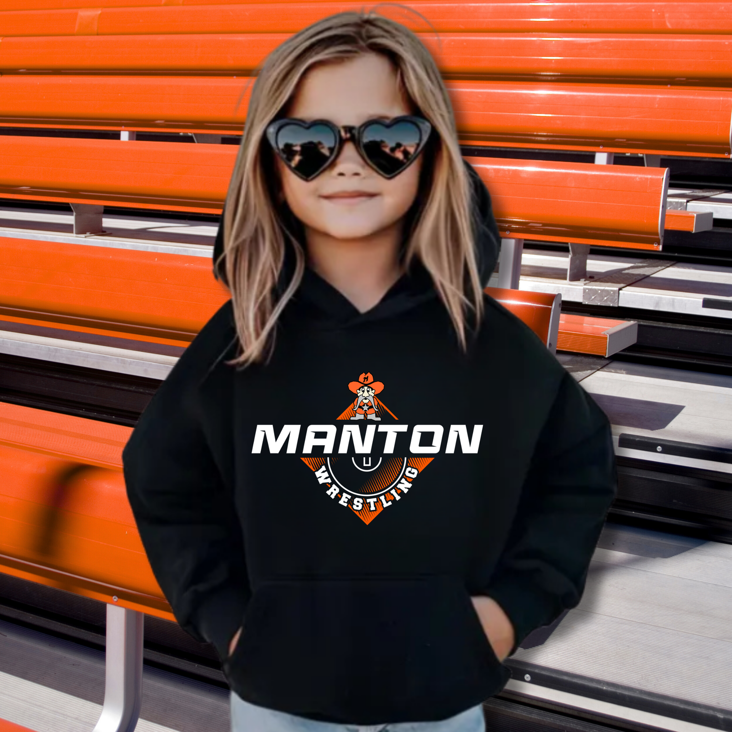 Manton Rangers Wrestling Unisex YOUTH Hoodie