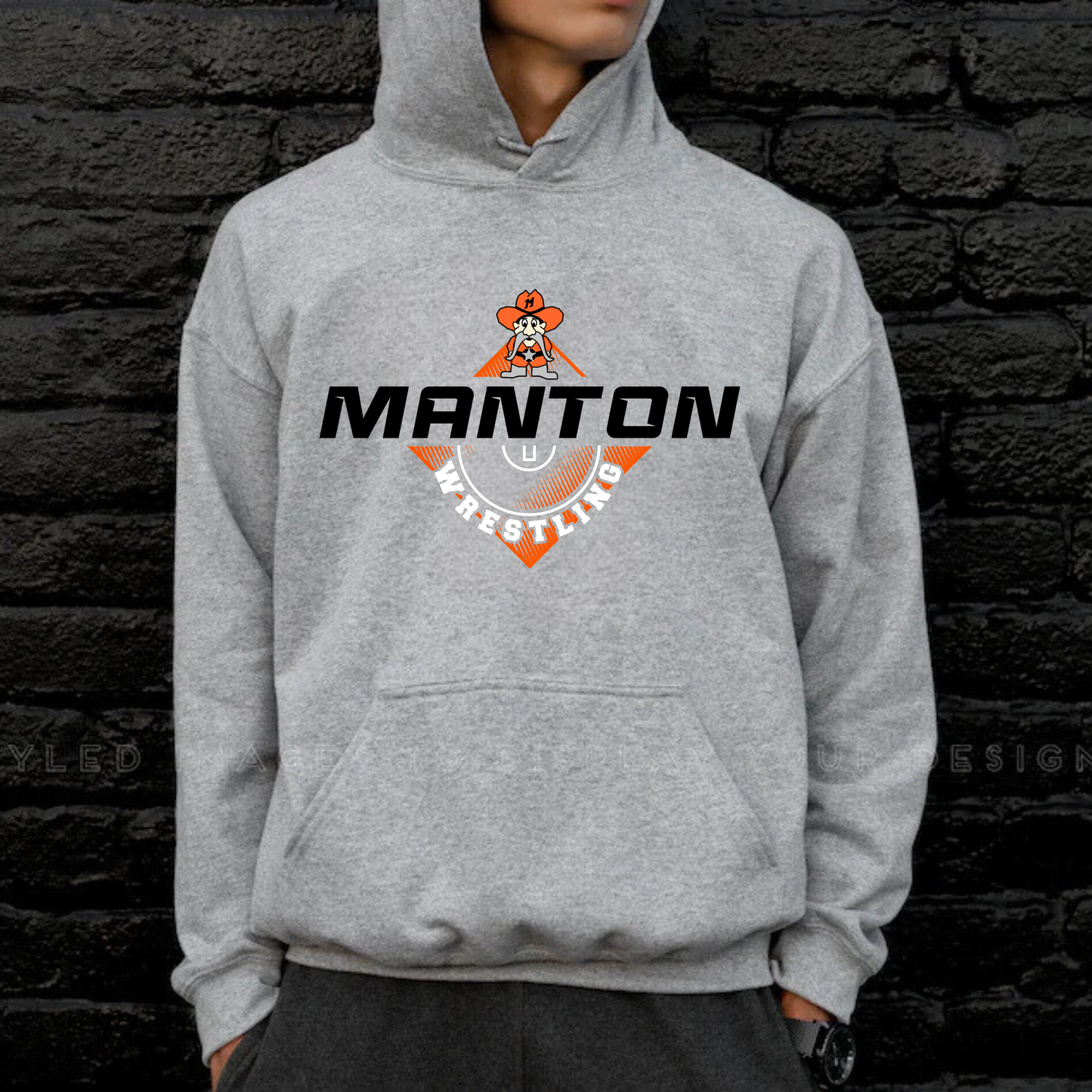 Manton Rangers Wrestling Unisex YOUTH Hoodie