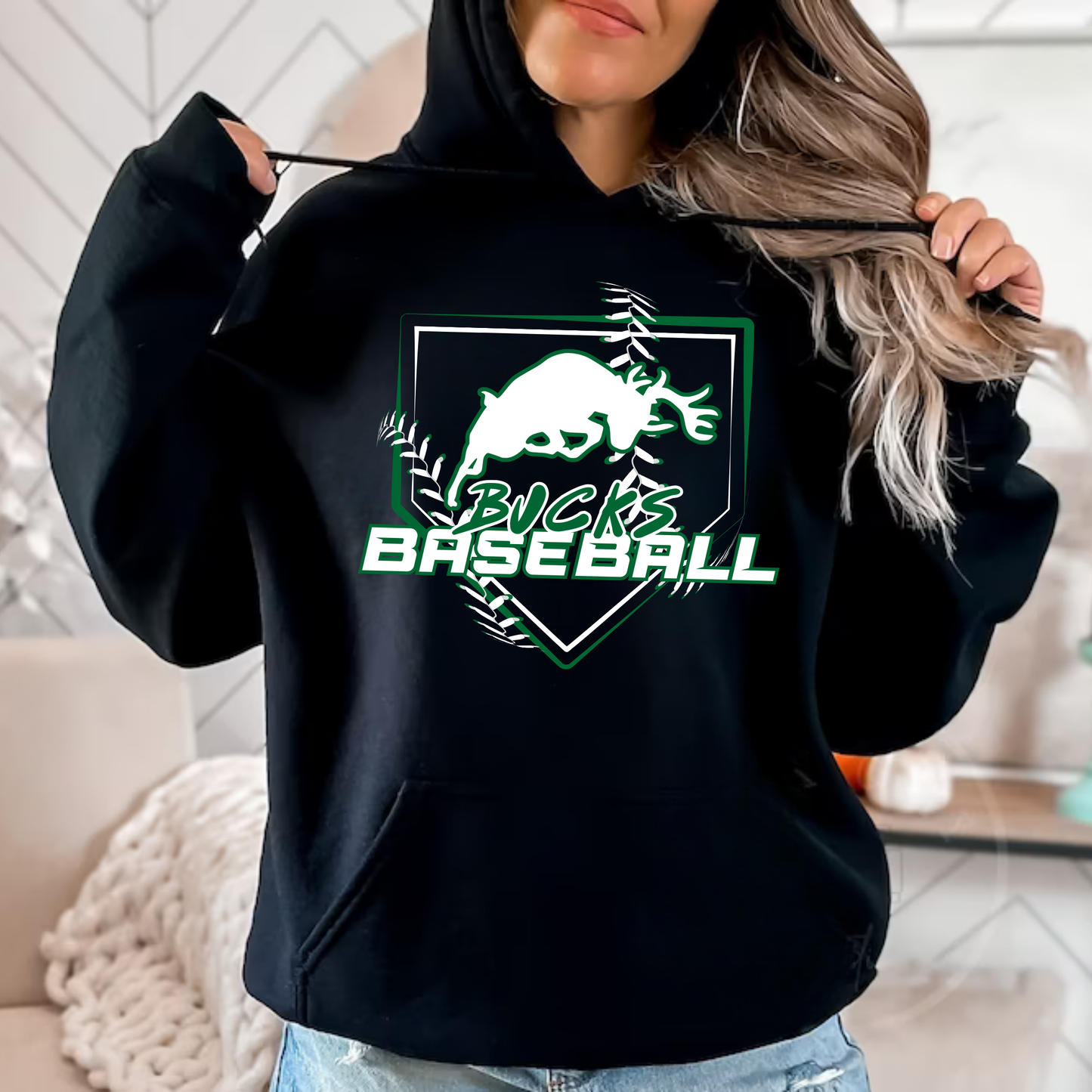 Pine River Bucks Baseball ADULT Hoodie