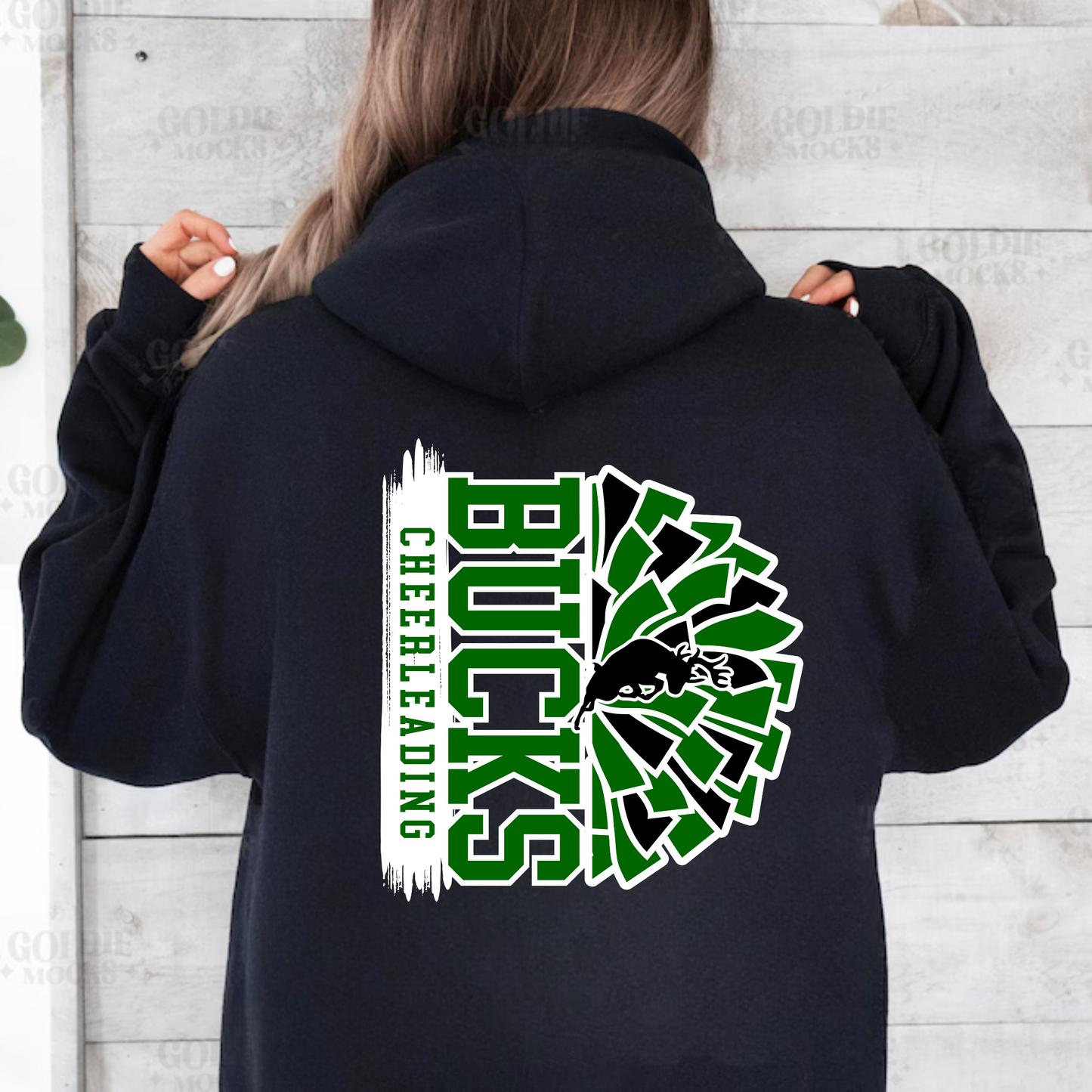 Bucks Cheerleading Adult Hoodie