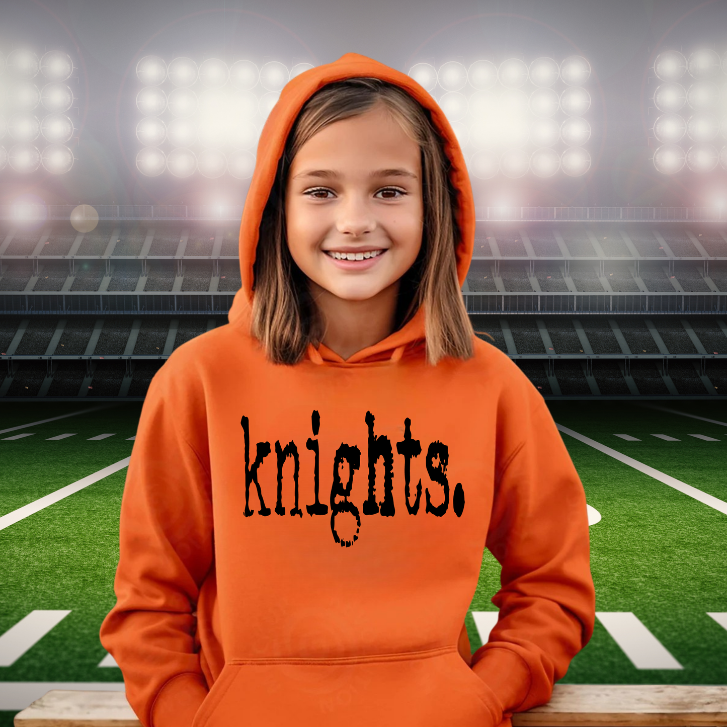 Knights Junior Football Unisex YOUTH Hoodie
