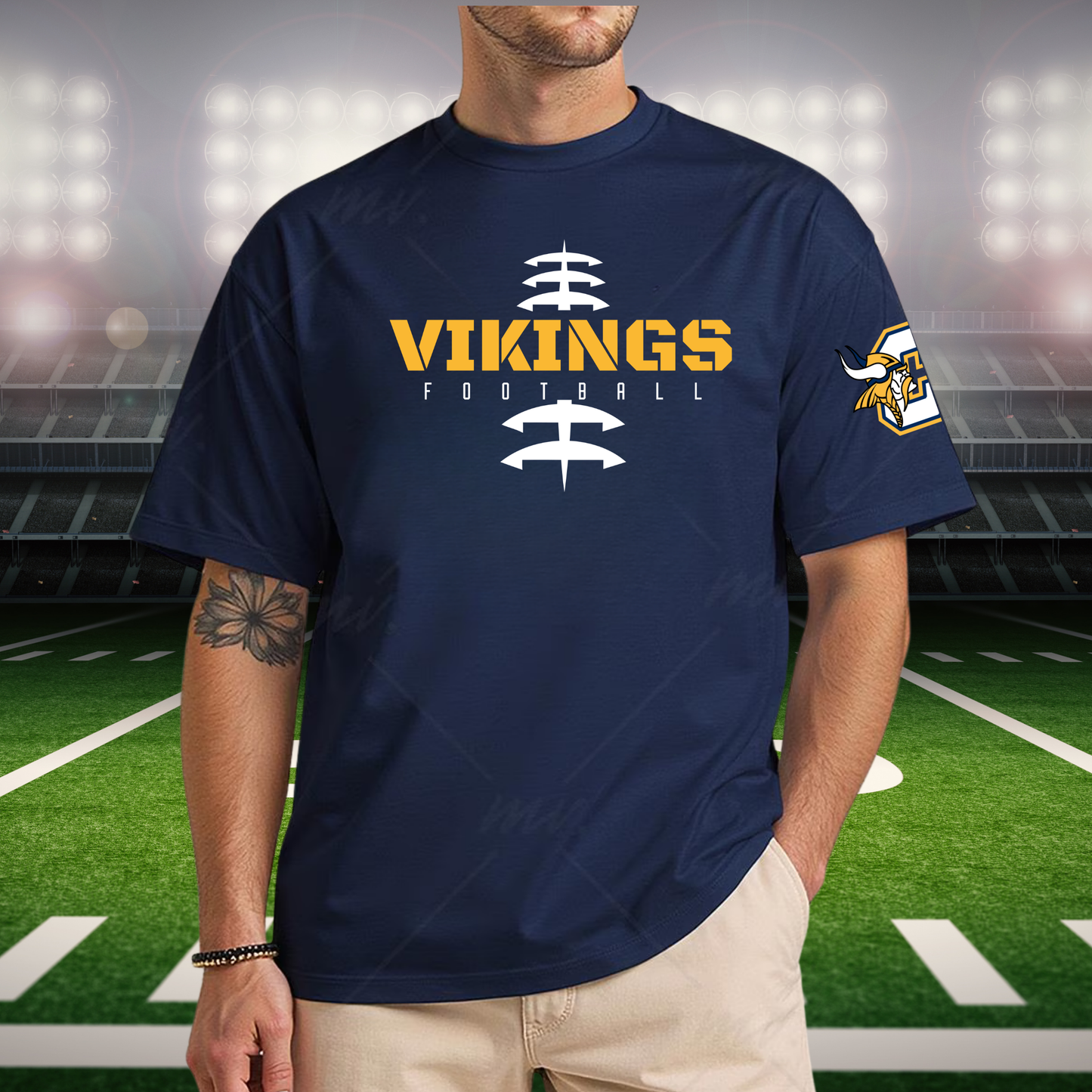Cadillac Vikings Football ADULT Unisex T-Shirt