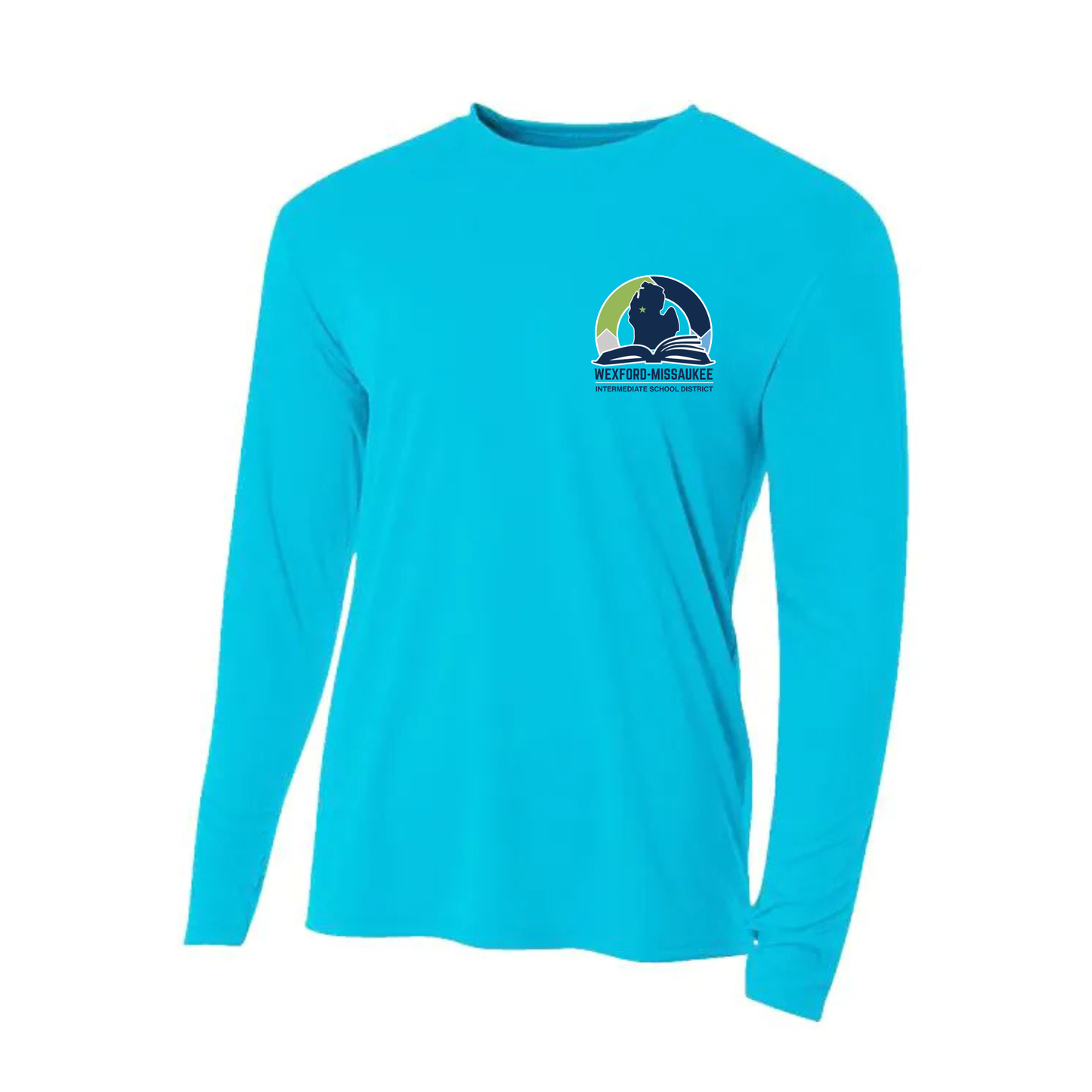 Wexford Missaukee ISD Men's DRI-FIT Cooling Performance Long-Sleeve T-Shirt - ELECTRIC BLUE