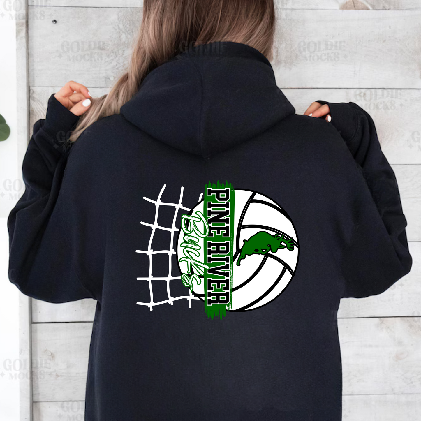 Bucks Volleyball Adult Hoodie