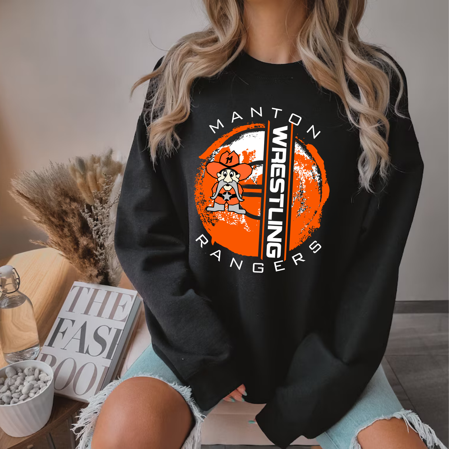 Manton Rangers Wrestling ADULT Unisex Crewneck Sweatshirt