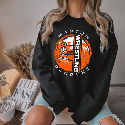 Manton Rangers Wrestling ADULT Unisex Crewneck Sweatshirt