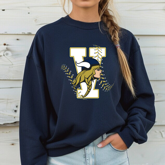 VSA Viking Softball ADULT Crewneck Sweatshirt