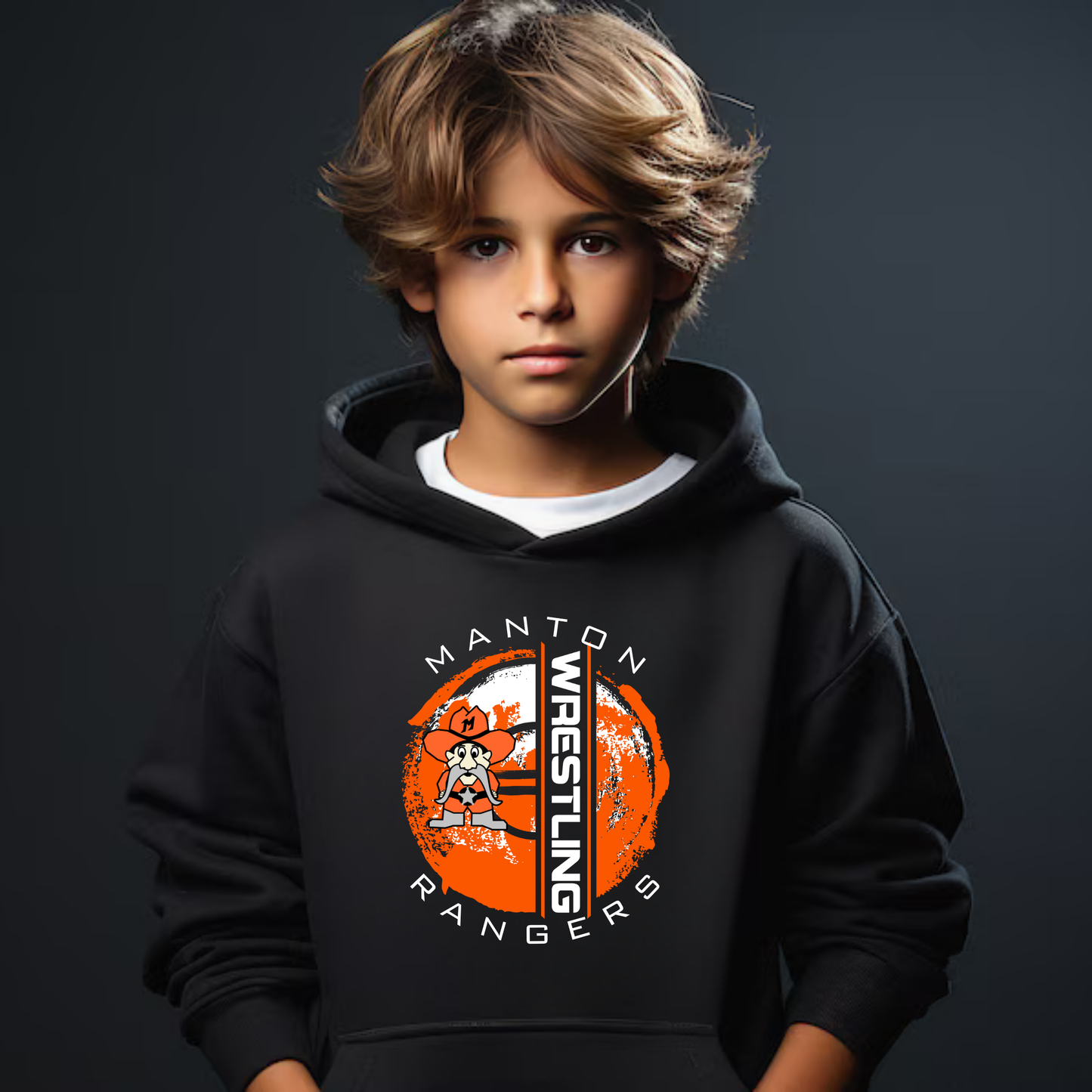 Manton Rangers Wrestling Unisex YOUTH Hoodie
