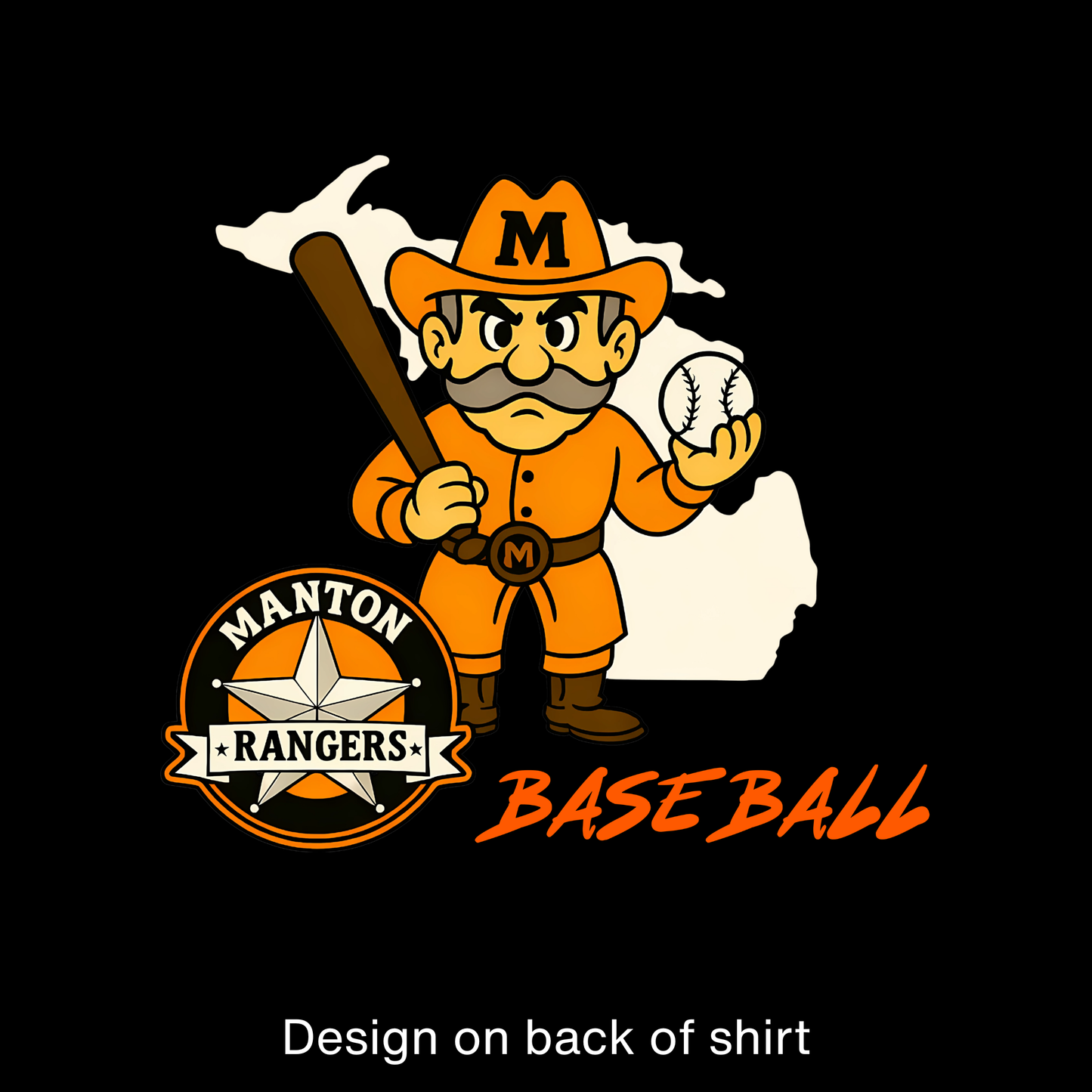 Manton Rangers Baseball DRI-FIT Cooling Performance T-Shirt
