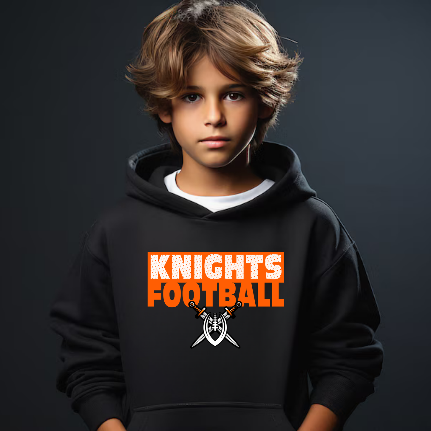 Knights Junior Football Unisex YOUTH Hoodie