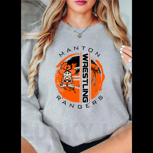 Manton Rangers Wrestling ADULT Unisex Crewneck Sweatshirt