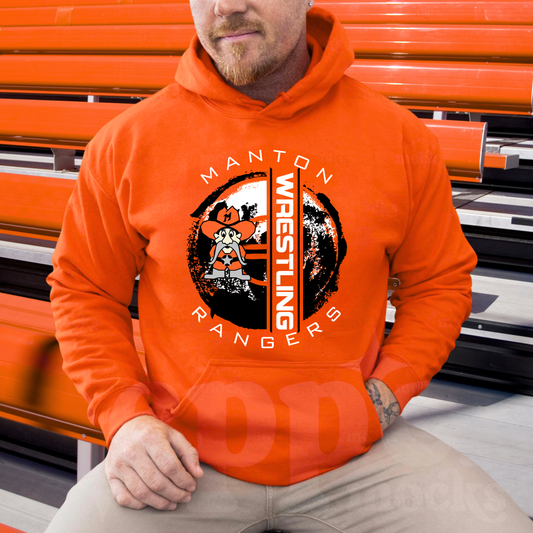 Manton Rangers Wrestling ADULT Hoodie
