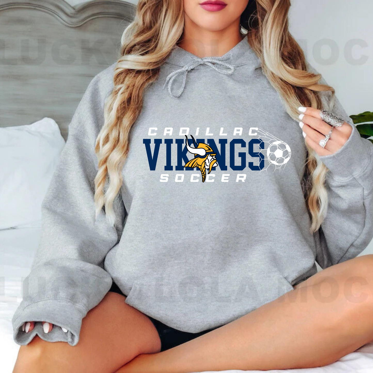 Cadillac Vikings Soccer ADULT Unisex Hoodie