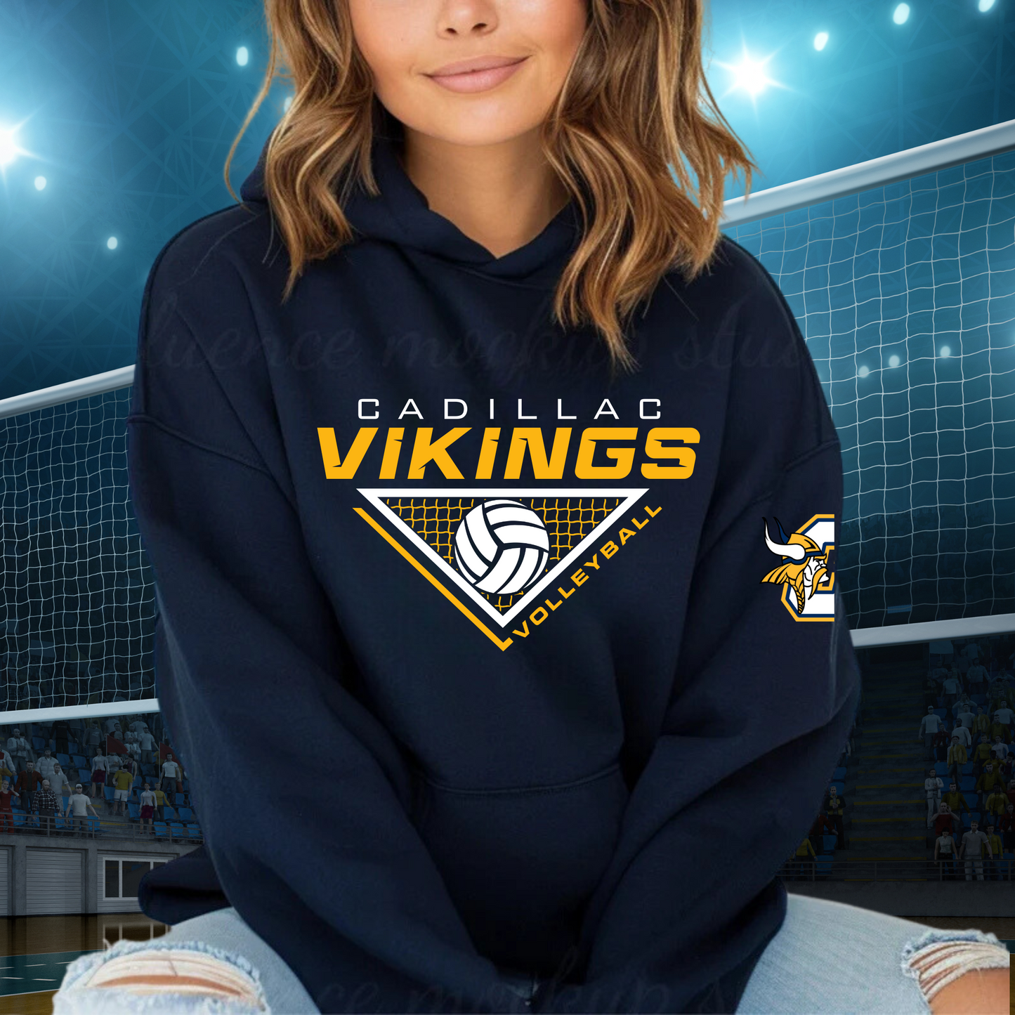 Cadillac Volleyball ADULT Hoodie