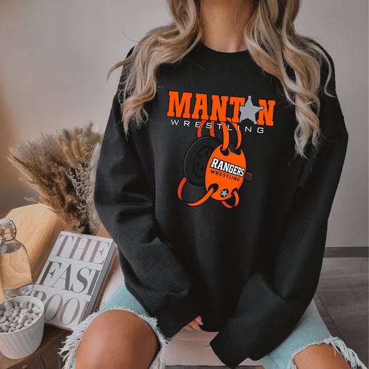 Manton Rangers Wrestling ADULT Unisex Crewneck Sweatshirt
