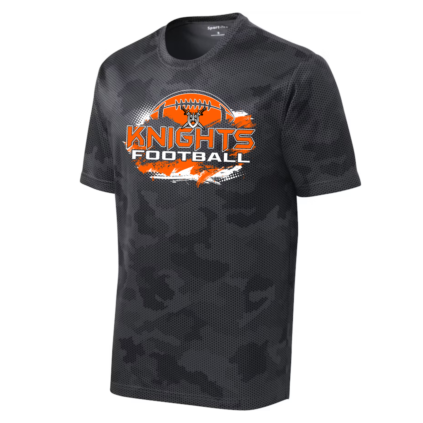Knights Junior Football DRI-FIT Cooling Performance T-Shirt - Camo Hex Black