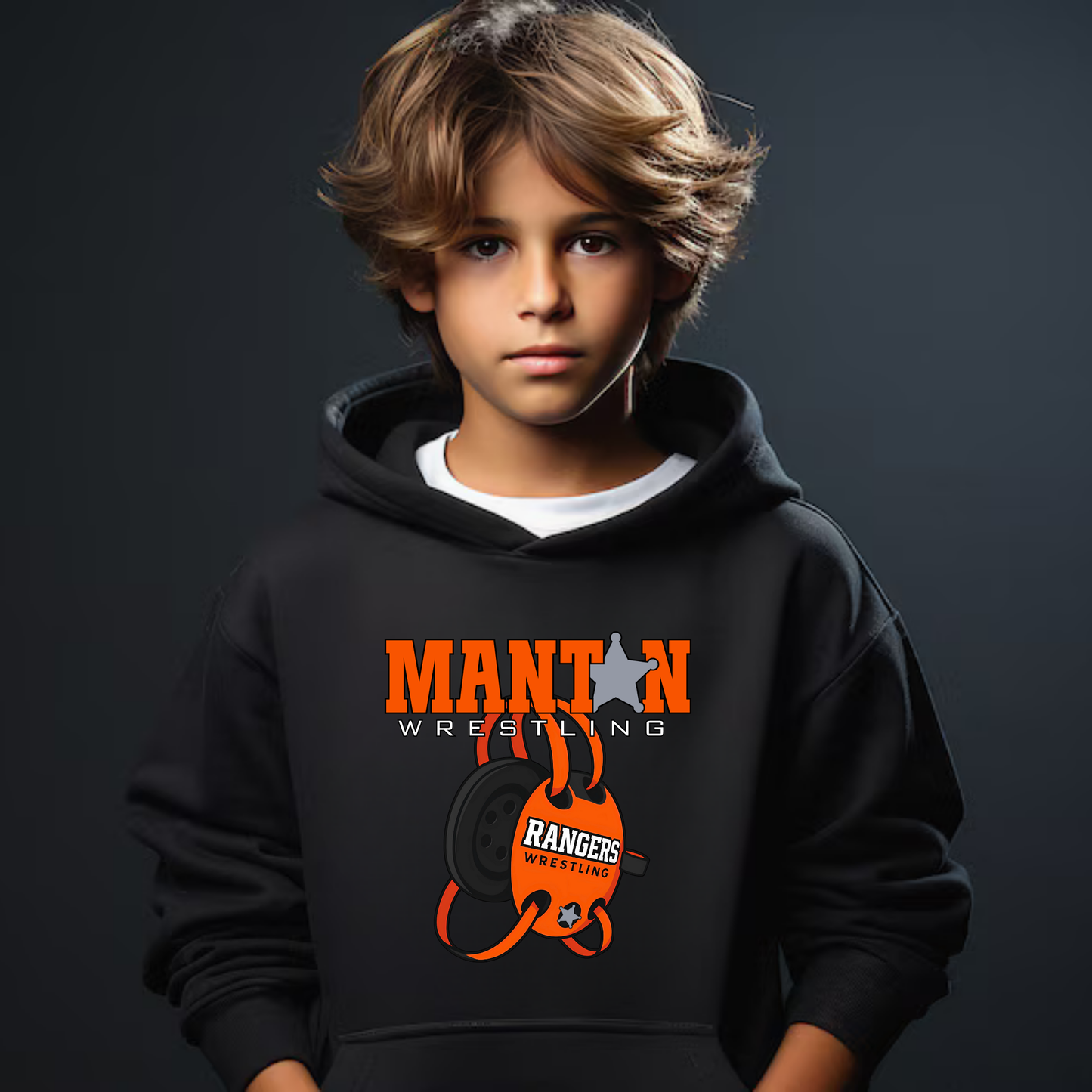 Manton Rangers Wrestling Unisex YOUTH Hoodie