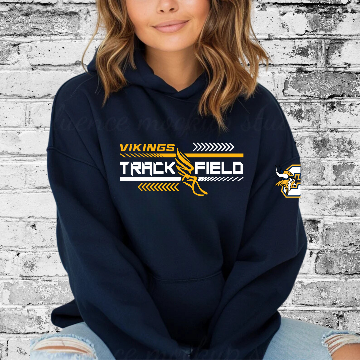 Cadillac Vikings Track & Field ADULT Hoodie