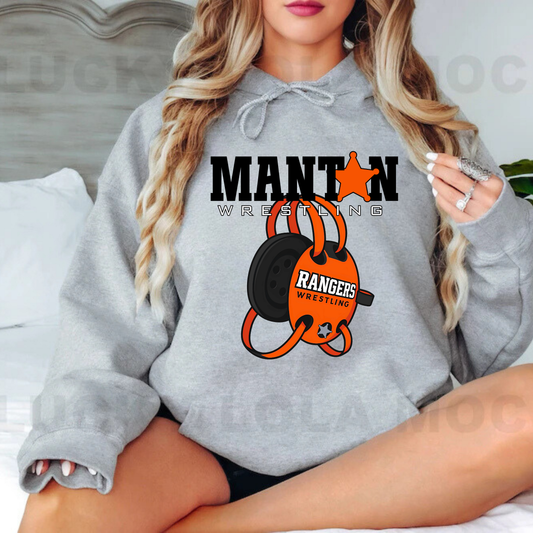 Manton Rangers Wrestling ADULT Hoodie
