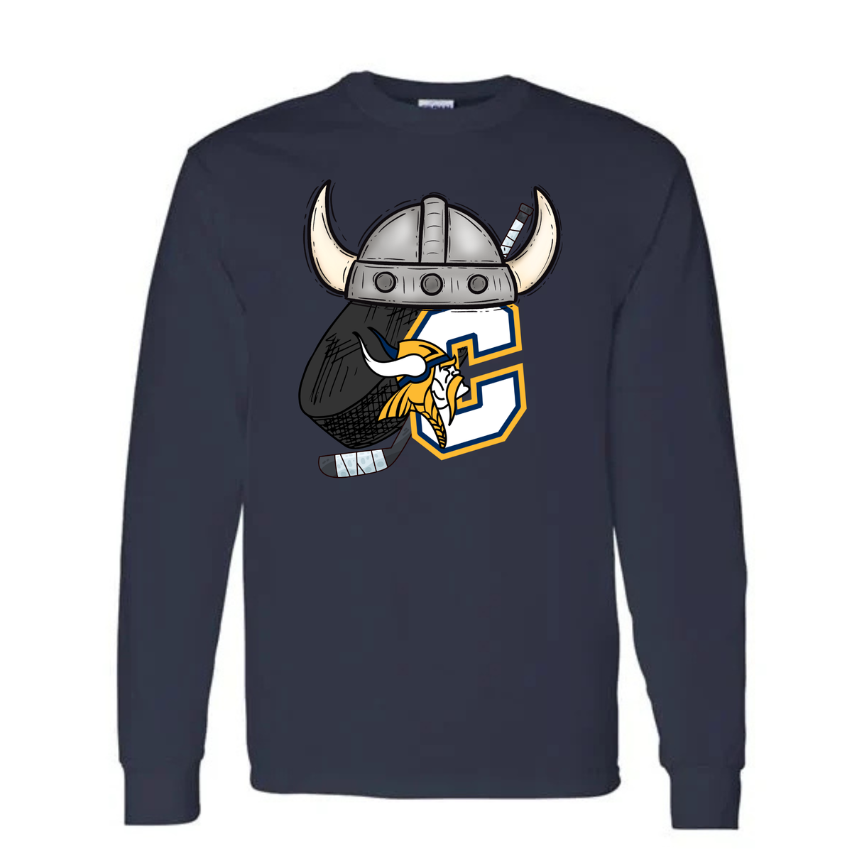 Cadillac Vikings Hockey UNISEX Long-Sleeve T-Shirt