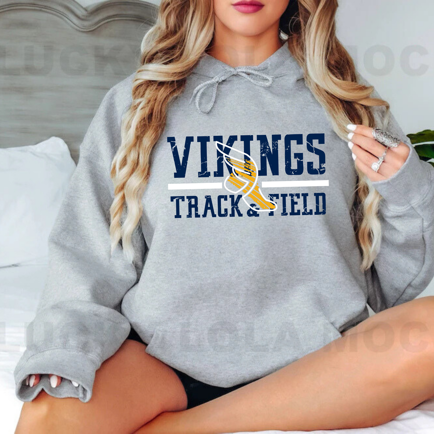 Cadillac Vikings Track & Field ADULT Hoodie